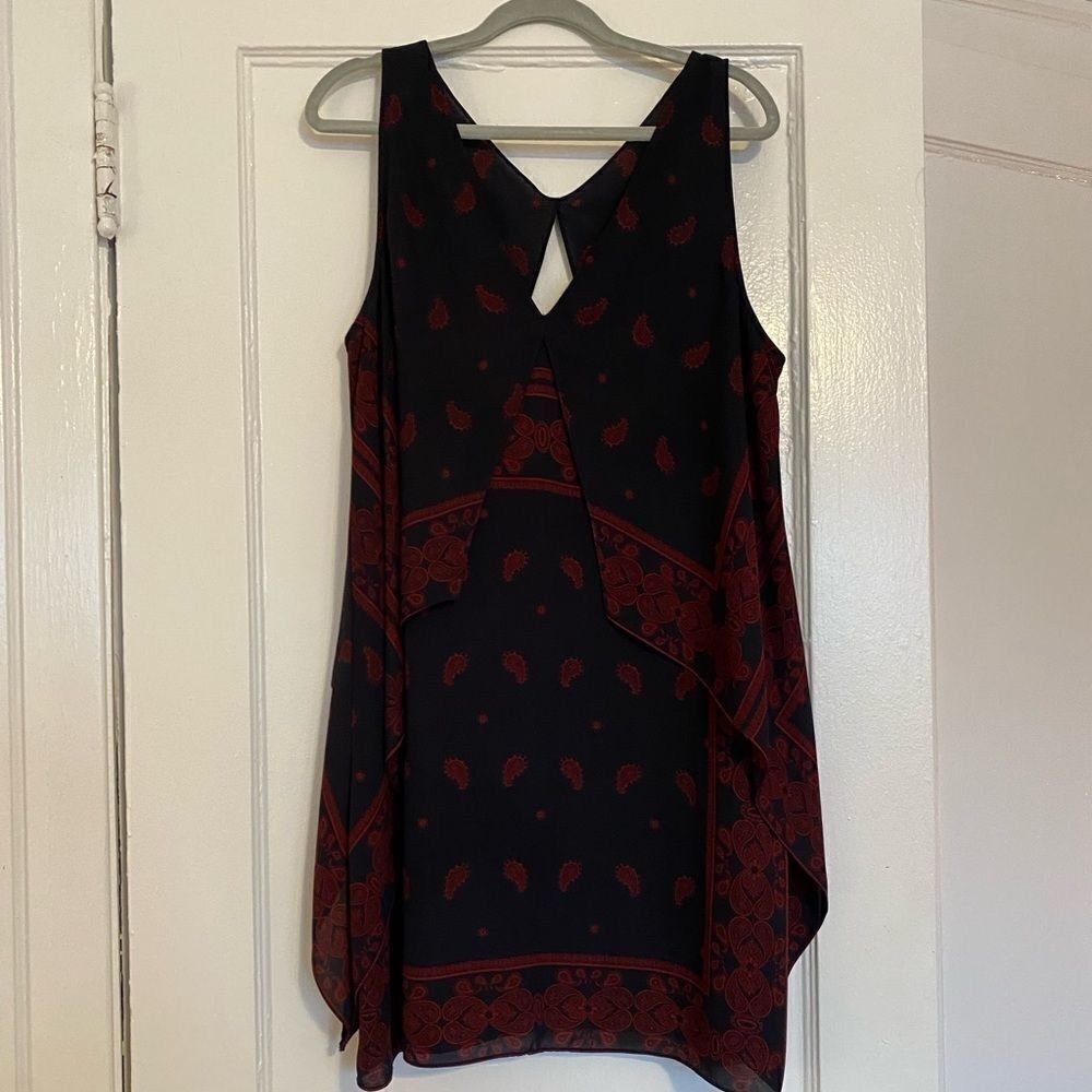 Beautiful Bandana Pattern Chelsea28 Silky Dress Size XL